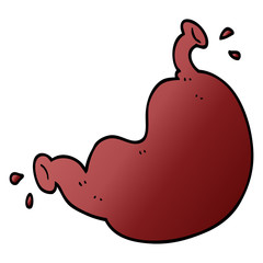 cartoon doodle human organ