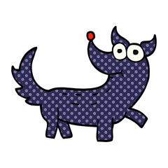 cartoon doodle dog