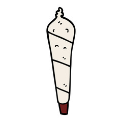 cartoon doodle marijuana joint