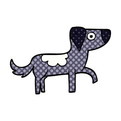 cartoon doodle happy dog