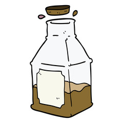 cartoon doodle drink in decanter