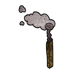 cartoon doodle burnt match