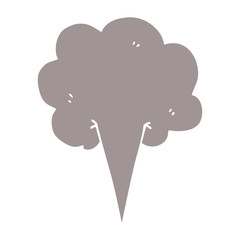 cartoon doodle whooshing cloud