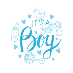 It's a boy, Baby shower invitation card