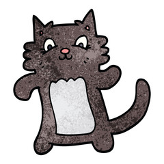 cartoon doodle happy cat