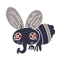 cartoon doodle of a fly