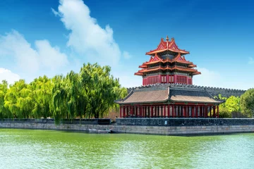 Deurstickers Peking The Forbidden City in Beijing, China