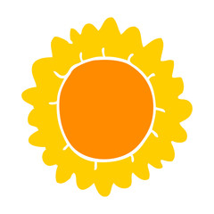 flat color style cartoon flower