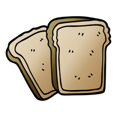 cartoon doodle toast