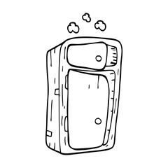 line drawing cartoon dusy cabinet