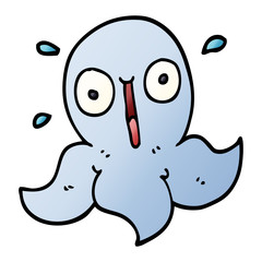 cartoon doodle funny octopus