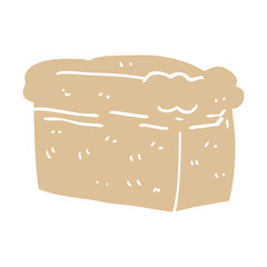 cartoon doodle loaf of bread