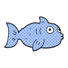 cartoon doodle fish