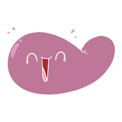 flat color style cartoon gall bladder