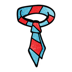 cartoon doodle office tie