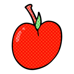 cartoon doodle of an apple