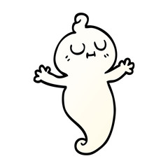 cartoon doodle ghost