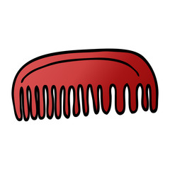 cartoon doodle plastic comb