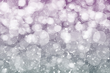 Abstract Winter bokeh background