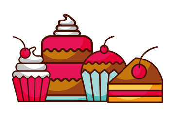 sweet cake cupcake and slice food dessert bakery