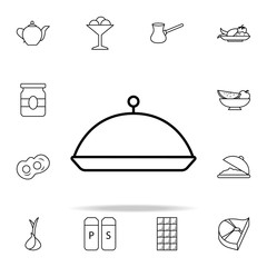 restaurant tray icon. Food icons universal set for web and mobile