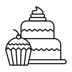 delicious cake and cupcake food dessert bakery