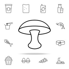 mushroom icon. Food icons universal set for web and mobile
