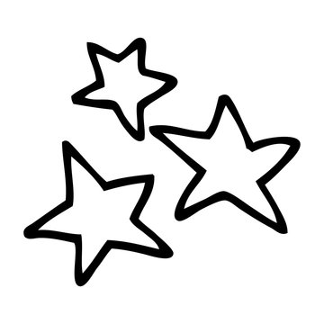 line drawing cartoon star