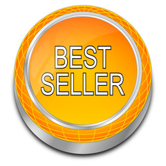 Bestseller button - 3D illustration