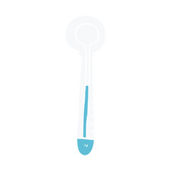 cartoon doodle medical thermometer