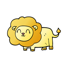 Fototapeta premium cartoon doodle lion