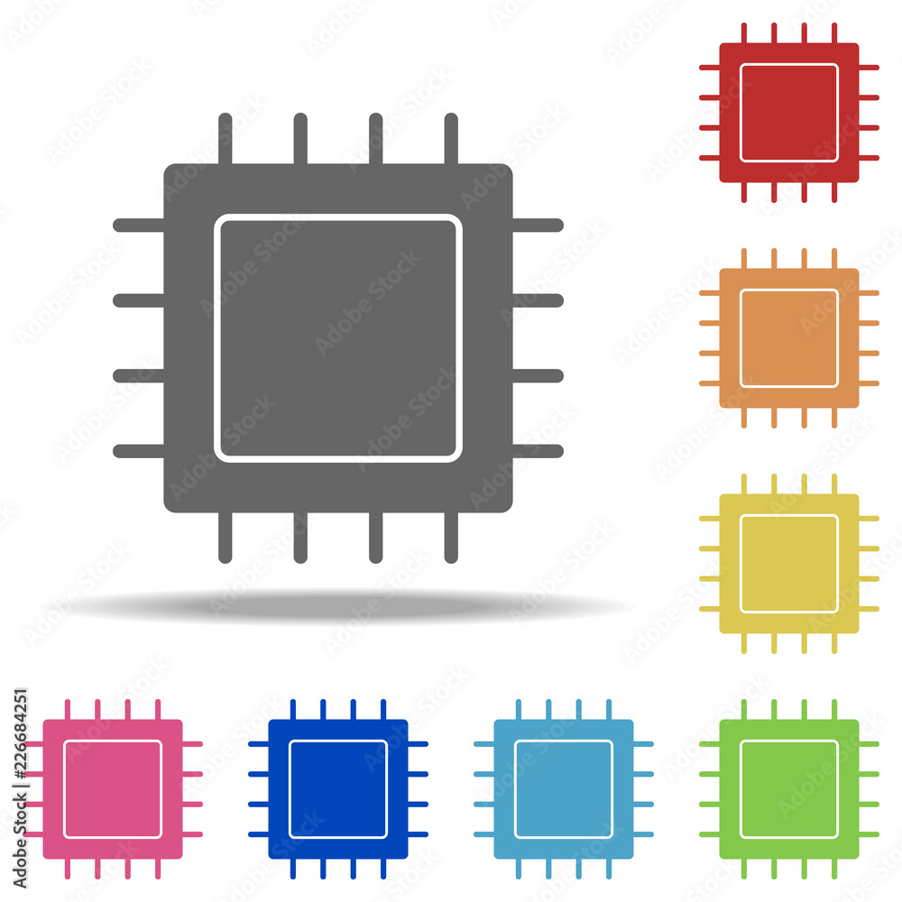 Poster chip icon. elements of web in multi colored icons. simple icon for websites, web design, mobile app,