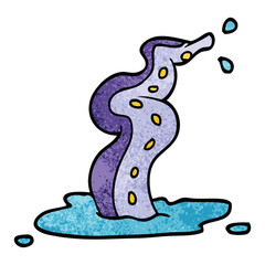 cartoon doodle spooky tentacle