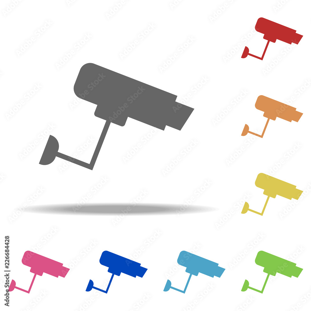 Poster surveillance camera icon. elements of web in multi colored icons. simple icon for websites, web desi