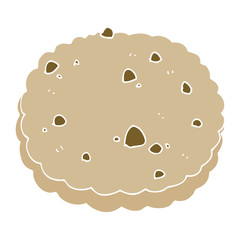 flat color style cartoon biscuit