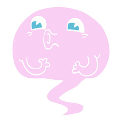 cartoon doodle ghost