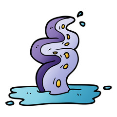 cartoon doodle spooky tentacle