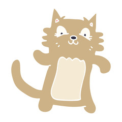 cartoon doodle dancing cat