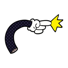 Obraz premium cartoon doodle arm gesture