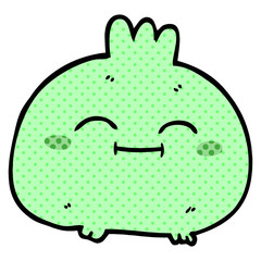 cartoon doodle happy root vegetable