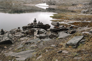 Naklejka na ściany i meble Norwegian Fjellet Mountains and Tundra