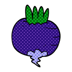 cartoon doodle turnip