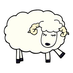 cartoon doodle cute sheep