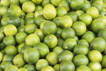 Fresh ripe green limes