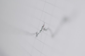 close up.business schedule of the blurred background