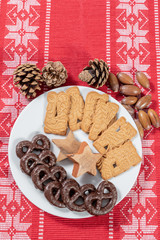 christmas cookies and decorations