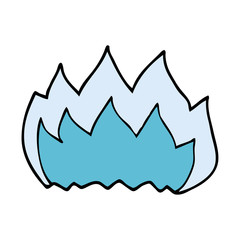 cartoon doodle gas flame