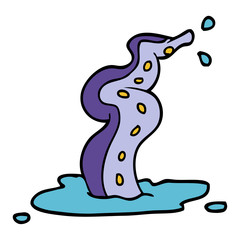 cartoon doodle spooky tentacle