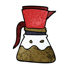 cartoon doodle filter coffee