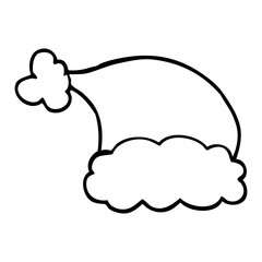 line drawing cartoon elf hat